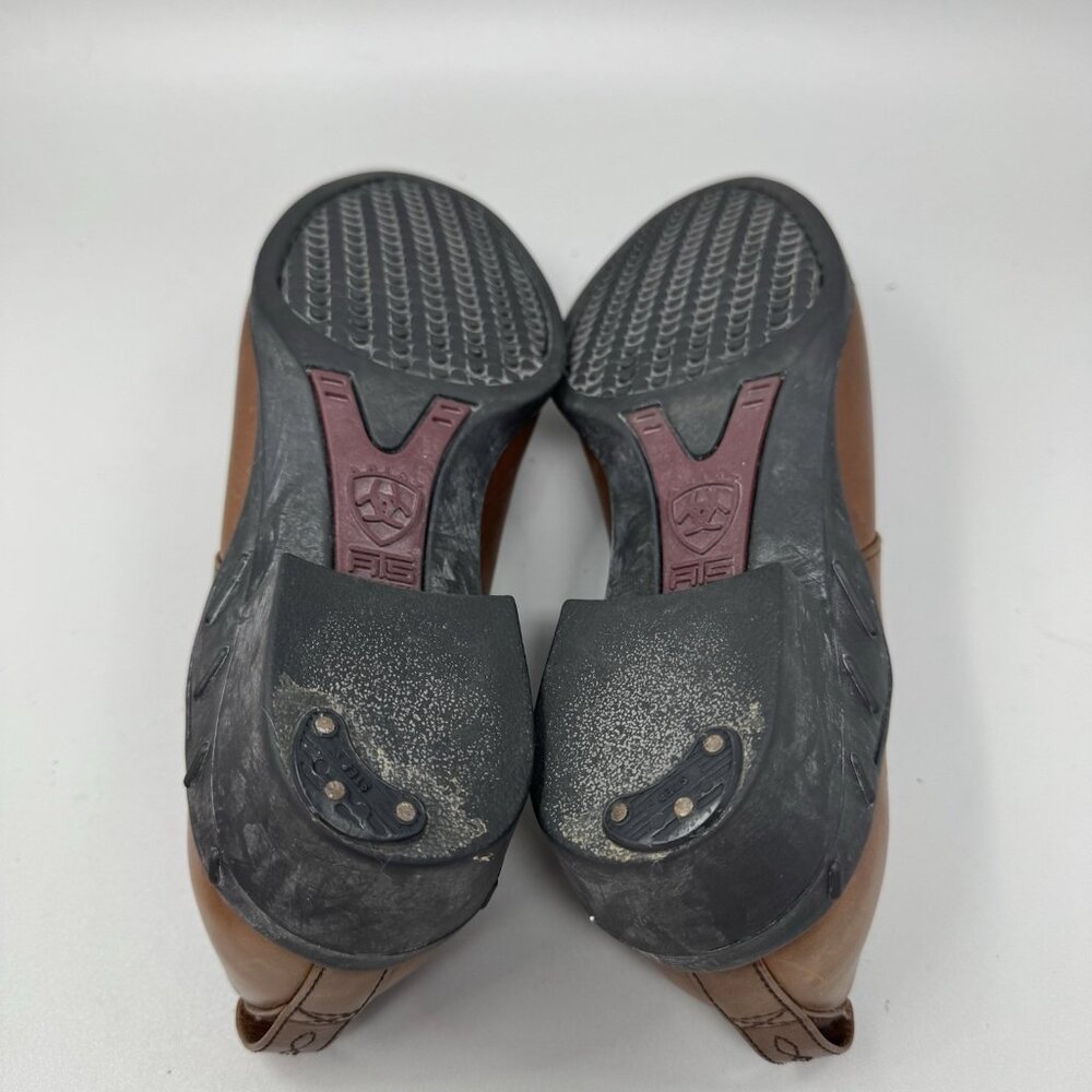 Ariat Paddock Womens Size 8B Brown Booties Leather Slip On Clog Shoes 52326 - Picture 10 of 10